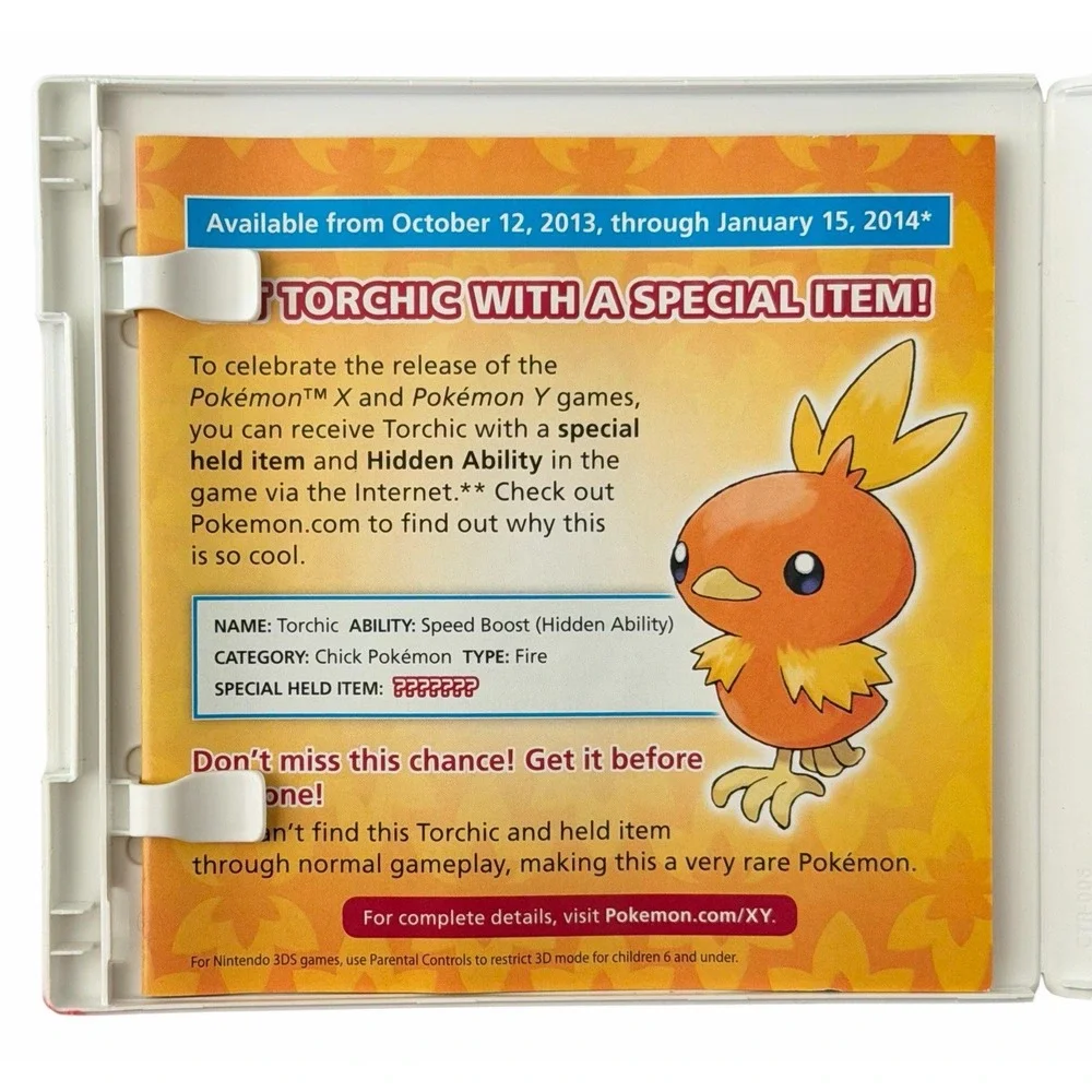 Pokemon Y (Nintendo 3DS, 2013) Tested